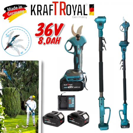 ΨΑΛΙΔΙ ΜΠΑΤΑΡΙΑΣ με τηλεσκοπική ράβδο 36V 8.0AH KRAFTROYAL ΨΑΛΙΔΙ ΜΠΑΤΑΡΙΑΣ με τηλεσκοπική ράβδο 36V 8.0AH KRAFTROYAL