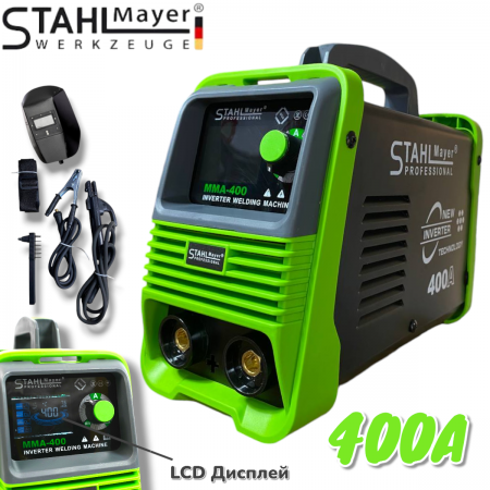 ΗΛΕΚΤΡΟΚΟΛΛΗΣΗ 400A STAHLMAYER Inverter με οθόνη LCD Μοντέλο: 2024