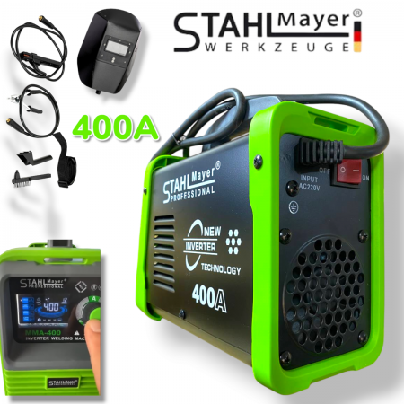 ΗΛΕΚΤΡΟΚΟΛΛΗΣΗ 400A STAHLMAYER Inverter με οθόνη LCD Μοντέλο: 2024