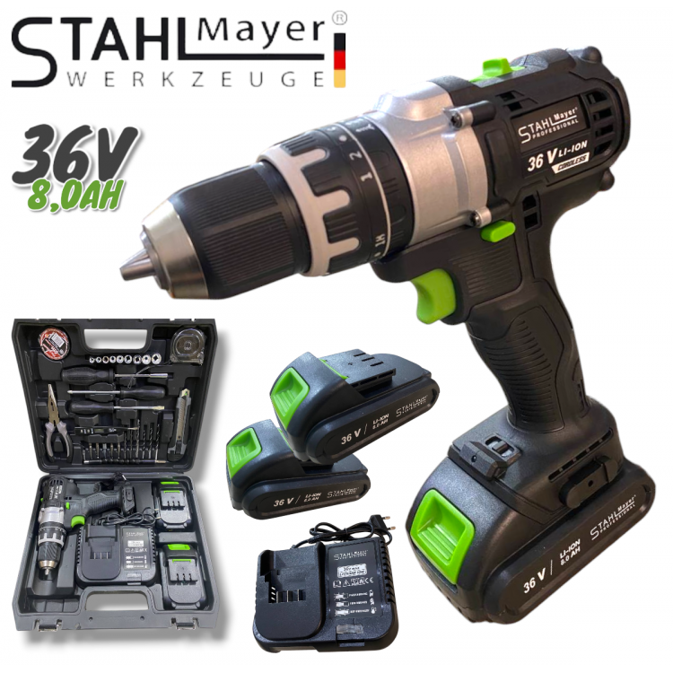 ΕΠΑΝΑΦΟΡΤΙΖΟΜΕΝΟ ΔΡΑΠΑΝΟΚΑΤΣΑΒΙΔΟ 36V 8.0AH STAHLMAYER ΜΕ 40 ΕΞΑΡΤΗΜΑΤΑ ΕΠΑΝΑΦΟΡΤΙΖΟΜΕΝΟ ΔΡΑΠΑΝΟΚΑΤΣΑΒΙΔΟ 36V 8.0AH STAHLMAYER ΜΕ 40 ΕΞΑΡΤΗΜΑΤΑ