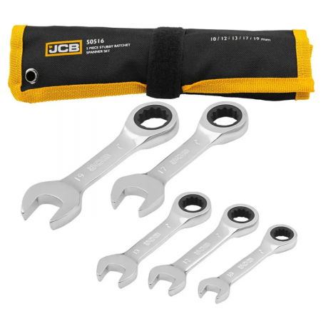Σετ κλειδιών καστάνιας JCB 50516 – 5 τεμάχια (10–19 mm) Σετ κλειδιών καστάνιας JCB 50516 – 5 τεμάχια (10–19 mm)