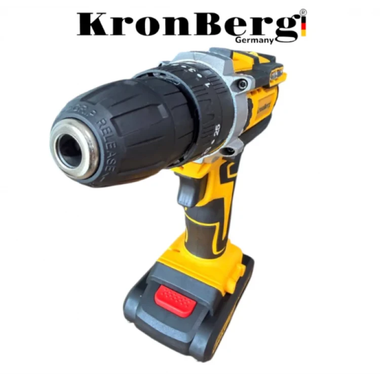 Ασύρματο Κρουστικό Κατσαβίδι (Δραπανάκι) KRONBERG 36V 8AH 2 Μπαταρίες και Φορτιστής σε Θήκη