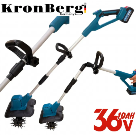 Ασύρματο Σκαπτικό Καλλιεργητής 36V 10AH KRONBERG 20cm Ασύρματο Σκαπτικό Καλλιεργητής 36V 10AH KRONBERG 20cm