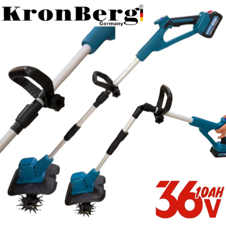 Ασύρματο Σκαπτικό Καλλιεργητής 36V 10AH KRONBERG 20cm