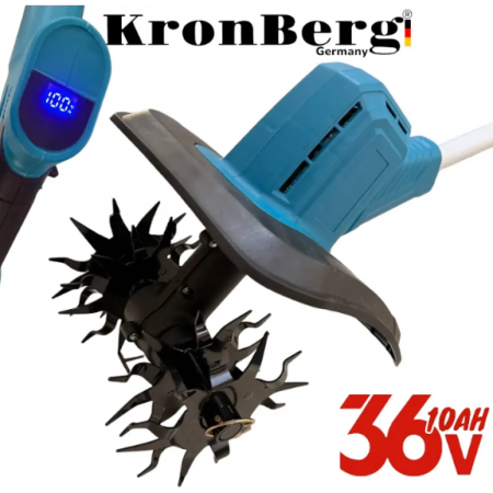 Ασύρματο Σκαπτικό Καλλιεργητής 36V 10AH KRONBERG 20cm Ασύρματο Σκαπτικό Καλλιεργητής 36V 10AH KRONBERG 20cm