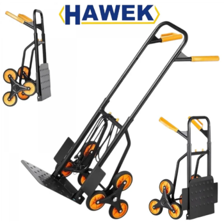 Τροχήλατο Σκάλας HAWEK HW-9034 Πτυσσόμενο Τροχήλατο Μεταφοράς με 6 Τροχούς Χωρητικότητα Φόρτωσης 200kg