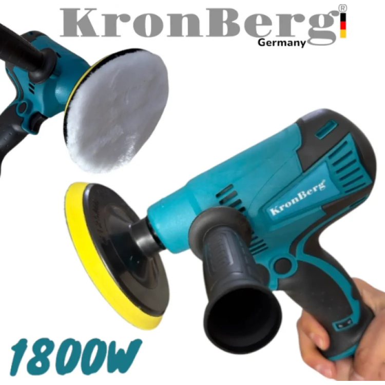 Ηλεκτρικό γυαλιστικό μηχάνημα 125mm  KRONBERG 220V με Ρύθμιση Ταχύτητας