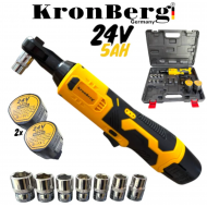 Καστάνια  χωρίς ψήκτρες 24V 5AH 90Nm KRONBERG 2 μπαταρίες και θήκη με σετ μυτών