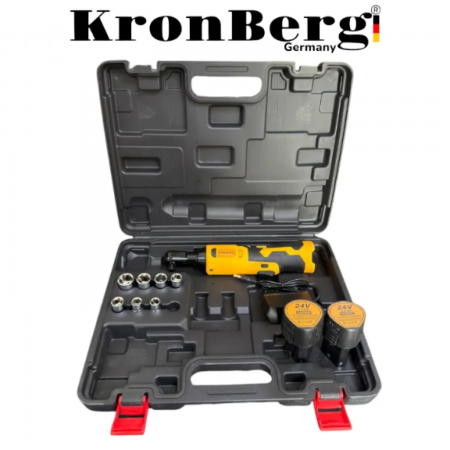 Καστάνια χωρίς ψήκτρες 24V 5AH 90Nm KRONBERG 2 μπαταρίες και θήκη με σετ μυτών Καστάνια χωρίς ψήκτρες 24V 5AH 90Nm KRONBERG 2 μπαταρίες και θήκη με σετ μυτών