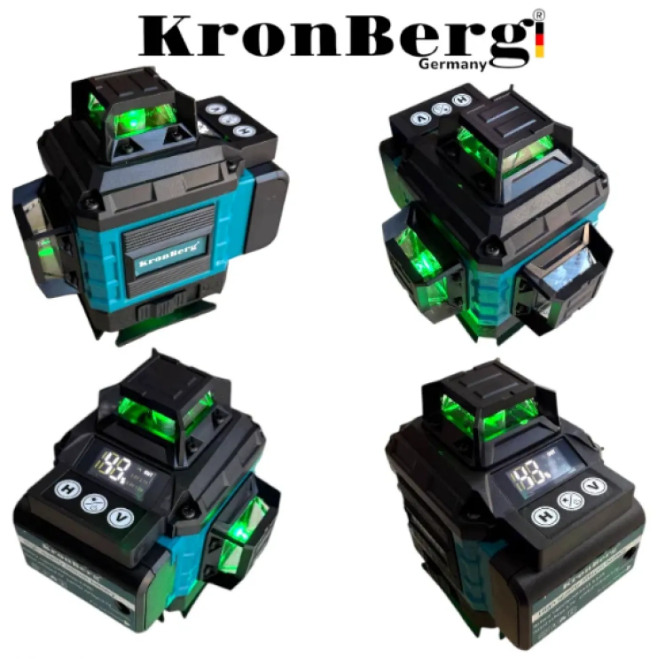 Αλφαδι Λέιζερ 4D 16 γραμμών με οθόνη KRONBERG 2 μπαταρίες και θήκη Αλφαδι Λέιζερ 4D 16 γραμμών με οθόνη KRONBERG 2 μπαταρίες και θήκη