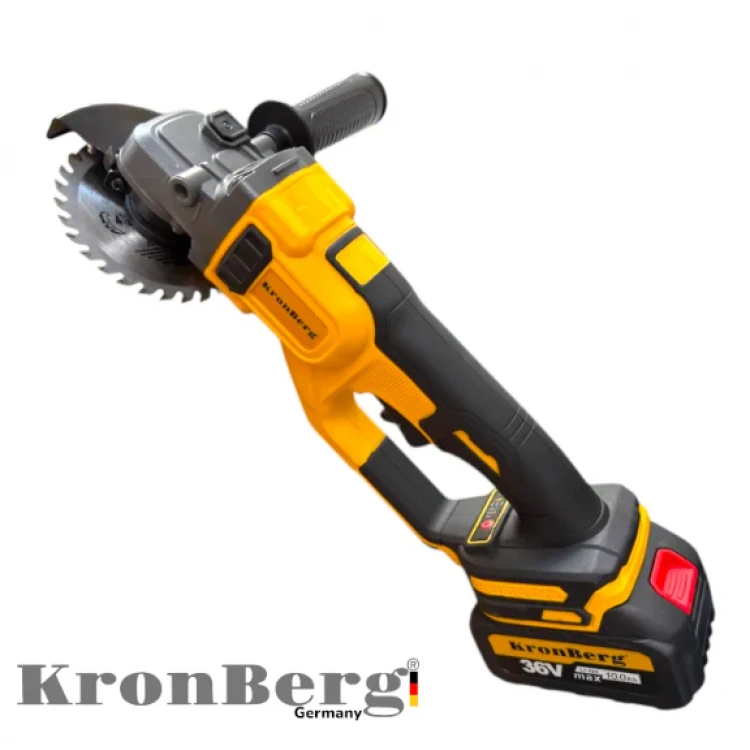 Επαγγελματικός Γωνιακός Τροχός KRONBERG 125mm 36V 10Ah 2 Μπαταρίες και Φορτιστής σε Θήκη Επαγγελματικός Γωνιακός Τροχός KRONBERG 125mm 36V 10Ah 2 Μπαταρίες και Φορτιστής σε Θήκη