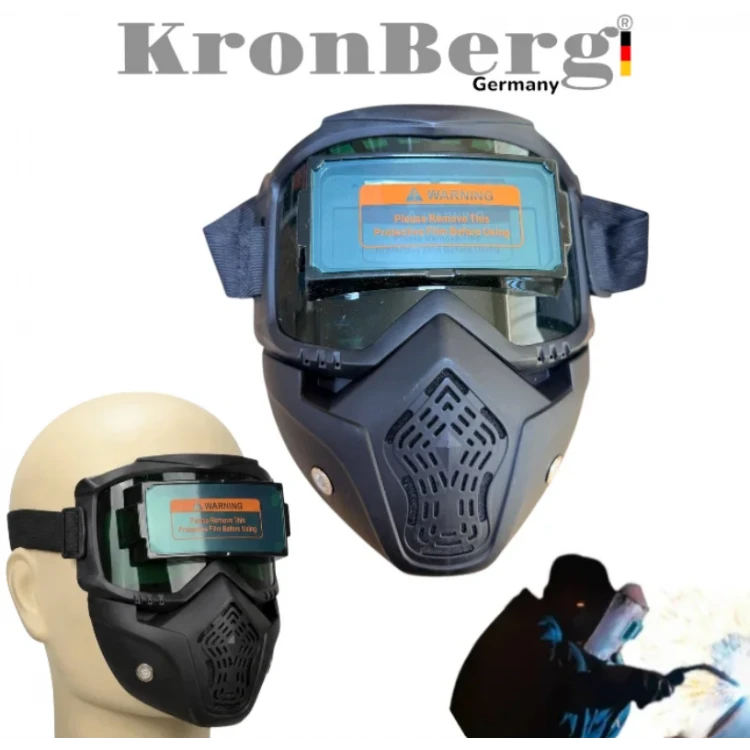 2 σε 1 KRONBERG  Μηχανή Συγκόλλησης 400Α με συρμα και ηλεκτροδιο + Μασκα