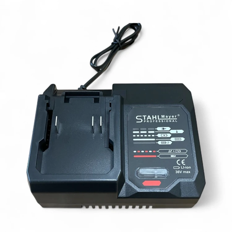 ΕΠΑΝΑΦΟΡΤΙΖΩΜΕΝΟΣ ΓΩΝΙΑΚΟΣ ΤΡΟΧΟΣ 36V 8.0AH STAHLMAYER-BLACK PRO