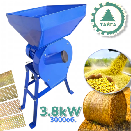 Μύλος τροφοδοσίας TAIGA (ТАЙГА ) με 4 κόσκινα 3,8kW