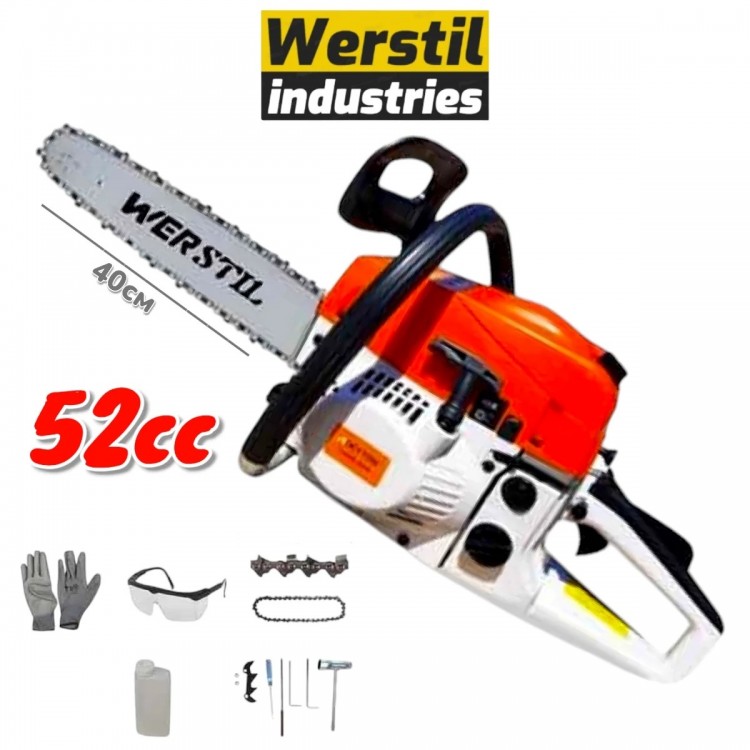 Αλυσοπρίονο βενζίνης WERSTIL 52cc / 4,5 hp. Αλυσοπρίονο βενζίνης WERSTIL 52cc / 4,5 hp.
