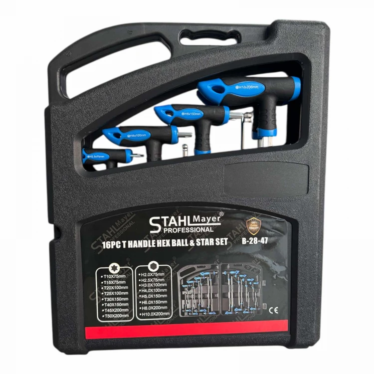 ΣΕΤ ΕΞΑΓΩΝΩΝ ΚΑΙ TORX ΜΕ ΛΑΒΗ 16 ΤΕΜΑΧΙΩΝ STAHLMAYER