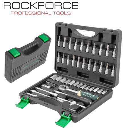 ΣΕΤ ΚΑΡΥΔΑΚΙΑ ΚΑΣΤΑΝΙΕΣ 1/4″ 46 Piece RockForce RF-2462-5