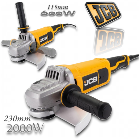 Ηλεκτρικός Γωνιακός Μύλος 115mm 600W και 230mm 2000W JCB AGTPK-E Σετ 2 σε 1