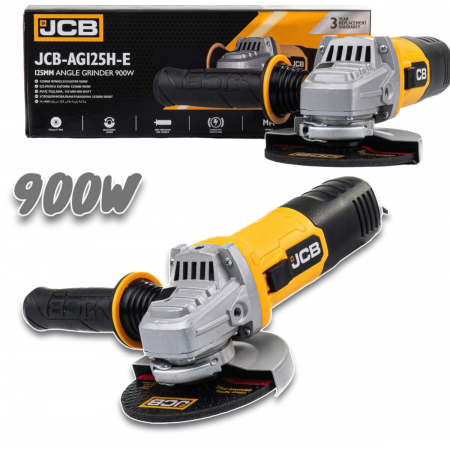 Ηλεκτρικός γωνιακός τροχός JCB AG125H-E 900W 125mm
