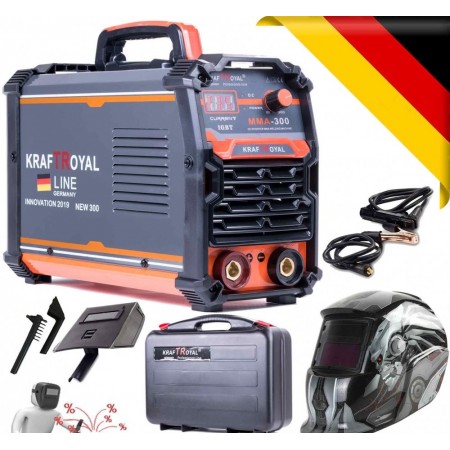 Ηλεκτροκολληση Inverter Electric 350A German + Αυτοματη μασκα , με βαλίτσα Kraft Royal - Αδιάβροχη