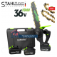 EΠΑΝΑΦΟΡΤΙΖΟΜΕΝΟ αλυσοπρίονο STAHLMAYER 36V 10Ah με δύο μπαταρίες και 2 αλυσίδες – ΛΑΜΑ 35cm