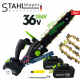 EΠΑΝΑΦΟΡΤΙΖΟΜΕΝΟ αλυσοπρίονο STAHLMAYER 36V 10Ah με δύο μπαταρίες και 2 αλυσίδες – ΛΑΜΑ 35cm