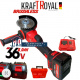 Γωνιακός τροχός μπαταρίας 36V 8Ah 125 mm KraftRoyal Red Mx Fuel Γωνιακός τροχός μπαταρίας 36V 8Ah 125 mm KraftRoyal Red Mx Fuel