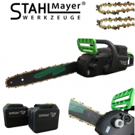 Αλυσοπρίονο STAHLMAYER 72V 8Ah – Λαμα 16" 40cm, 2 Αλυσίδες, Οθόνη και Ενεργό Φρένο