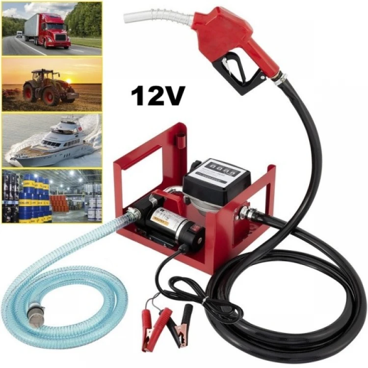 Ηλεκτρική αντλία καυσίμου, αντλία βενζίνης με μετρητή - 12V Ηλεκτρική αντλία καυσίμου, αντλία βενζίνης με μετρητή - 12V