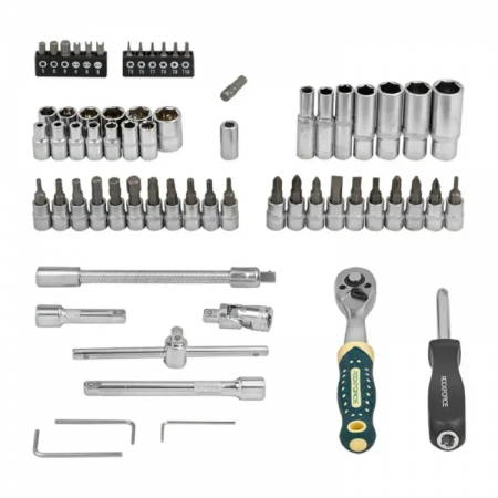 ΣΕΤ ΚΑΡΥΔΑΚΙΑ ΜΕ ΚΑΣΤΑΝΙΑ 66 τεμαχίων 1/4" ROCKFORCE ΣΕΤ ΚΑΡΥΔΑΚΙΑ ΜΕ ΚΑΣΤΑΝΙΑ 66 τεμαχίων 1/4" ROCKFORCE