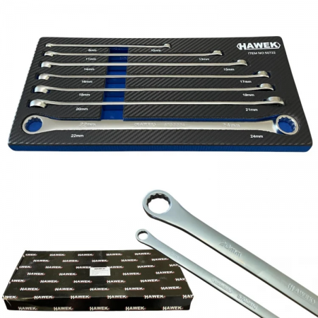 ΣΕΤ ΜΑΚΡΙΩΝ ΙΣΙΩΝ ΚΛΕΙΔΙΩΝ ΑΣΤΕΡΙ (ΕΠΕΚΤΕΙΝΟΜΕΝΩΝ) 8 - 24 MM 7 ΤΕΜΑΧΙΑ HAWEK