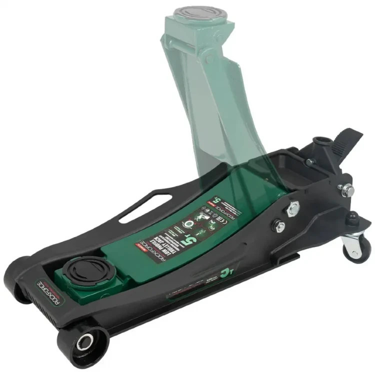 Επαγγελματικός υδραυλικός γρύλος "κροκοδειλος" ROCKFORCE 5T, χαμηλού προφίλ, με πεντάλ και διπλή αντλία (96–595 mm) Επαγγελματικός υδραυλικός γρύλος "κροκοδειλος" ROCKFORCE 5T, χαμηλού προφίλ, με πεντάλ και διπλή αντλία (96–595 mm)