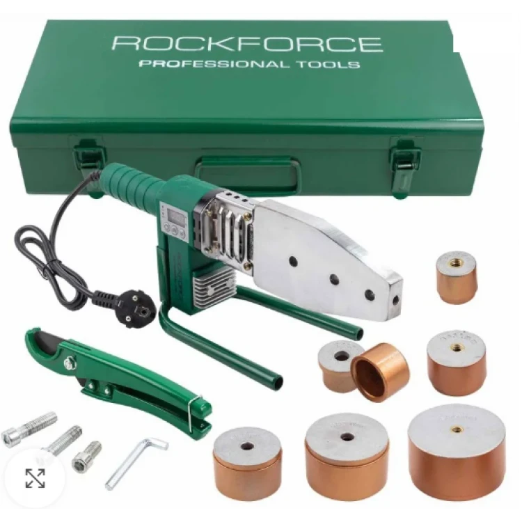 Θερμοκολλητικo Πλαστικών Σωλήνων πολυπροπυλενίου 1000W ROCKFORCE Θερμοκολλητικo Πλαστικών Σωλήνων πολυπροπυλενίου 1000W ROCKFORCE