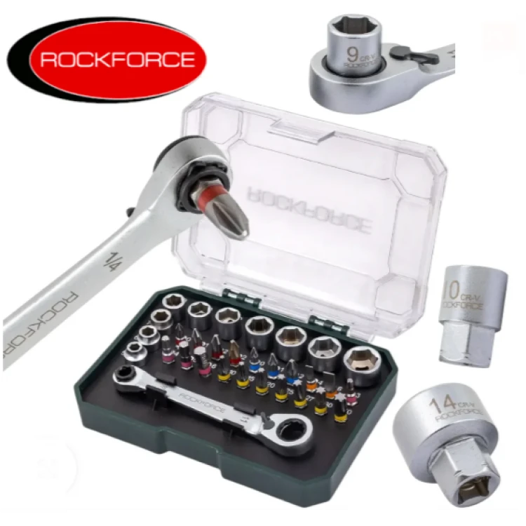 ΜΙΝΙ ΣΕΤ ΚΑΣΤΑΝΙΑΣ 31 ΤΕΜΑΧΙΑ 1/4'' ROCKFORCE ΜΙΝΙ ΣΕΤ ΚΑΣΤΑΝΙΑΣ 31 ΤΕΜΑΧΙΑ 1/4'' ROCKFORCE