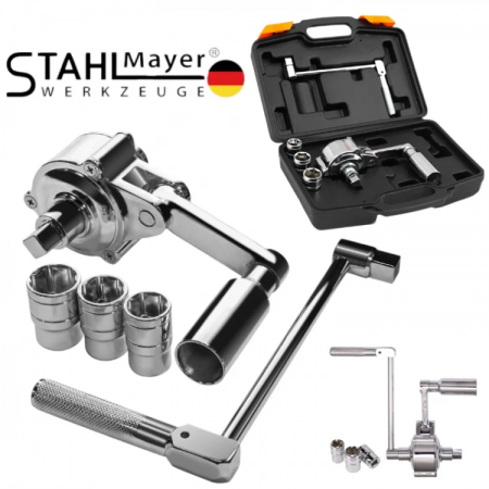 Μηχανικό κλειδί με γρανάζια 1/2" -17,19,21mm