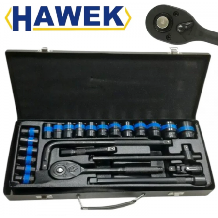 ΣΕΤ ΚΑΡΥΔΑΚΙΑ ΚΡΟΥΣΗΣ 24 ΤΕΜΑΧΙΑ 1/2 ΕΩΣ 24 MM HAWEK