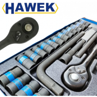 ΣΕΤ ΚΑΡΥΔΑΚΙΑ ΚΡΟΥΣΗΣ 24 ΤΕΜΑΧΙΑ 1/2 ΕΩΣ 24 MM HAWEK