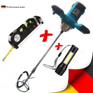 ΜΙΞΕΡ ΟΙΚΟΔΟΜΙΚΩΝ ΥΛΙΚΩΝ Kraft 2400W ΔΩΡΟ ΑΛΦΑΔΙ ΜΕΤΡΟ ΜΕ ΛΕΙΖΕΡ ΚΑΙ ΦΑΚΟΣ.