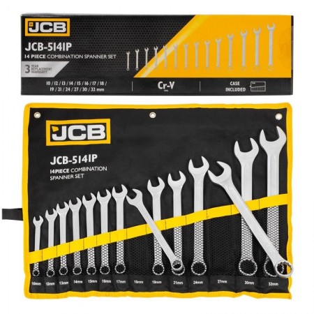Σετ κλειδια Γερμανοπολυγωνα JCB 14 τεμαχια 10-32mm 5141P