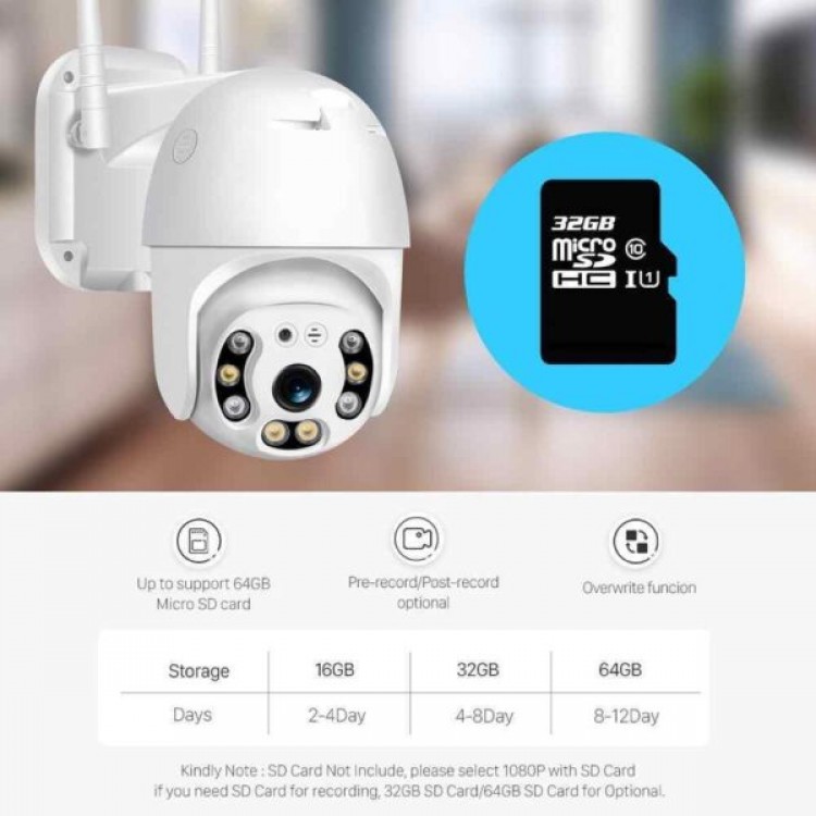 WiFi IP κάμερα HD 1920x1080 για εξωτερική εγκατάσταση αδιάβροχη ICSEE 5mp. WiFi IP κάμερα HD 1920x1080 για εξωτερική εγκατάσταση αδιάβροχη ICSEE 5mp.