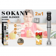 Μπλέντερ 2 σε 1 SOKANY SK-02006 – Ισχύς 800W για γρήγορη και εύκολη προετοιμασία