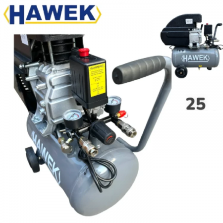 Μονοφασικός συμπιεστής αερος HAWEK, 1500 W, 25 l Μονοφασικός συμπιεστής αερος HAWEK, 1500 W, 25 l