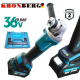 Ασύρματος Γωνιακός Τροχός 125mm KRONBERG 36V 10AH Ασύρματος Γωνιακός Τροχός 125mm KRONBERG 36V 10AH