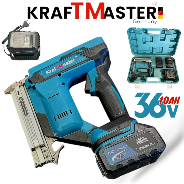 Ασύρματο Καρφωτικο 36V 10Ah KRAFT MASTER 2 Μπαταρίες Φορτιστής και Θήκη