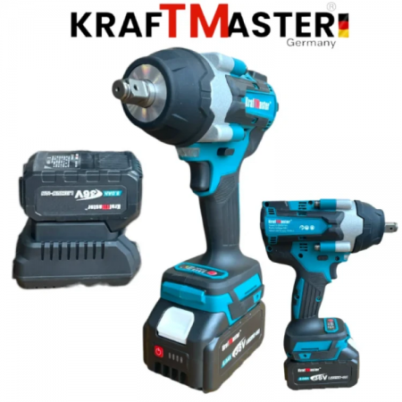 Μπουλονοκλειδο ½ 36V 8.0AH με 25 μέρη σε θήκη KRAFTMASTER Μπουλονοκλειδο ½ 36V 8.0AH με 25 μέρη σε θήκη KRAFTMASTER