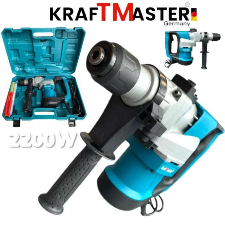 Ηλεκτρικό Κρουστικό Δράπανο Σκαπτικο 2200W KRAFT MASTER με Θήκη