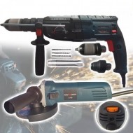 Προσφορά Κρουστικό Τρυπάνι 1600W + Γωνιακός Τροχός 1100W 125mm STAHLMAYER