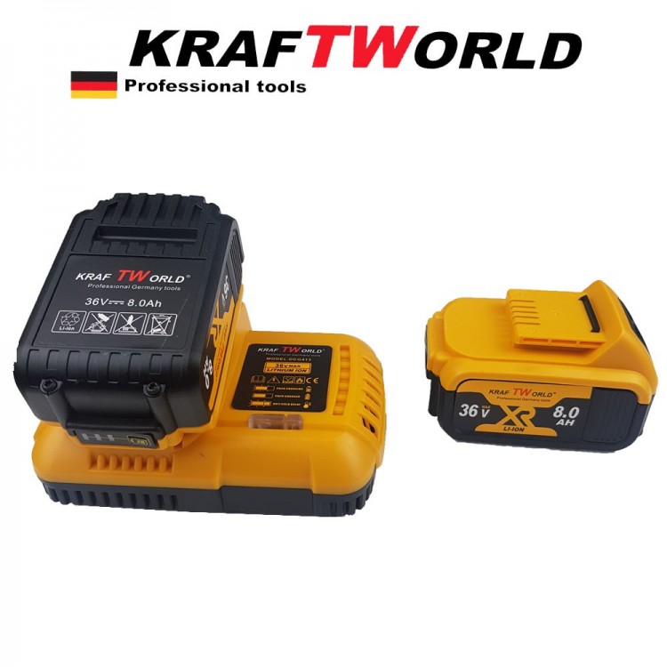 Γωνιακός Τροχός Μπαταρίας 125mm KraftRoyal 36V 