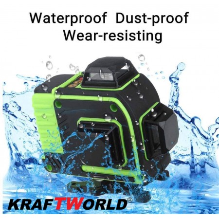 Αυτορυθμιζόμενο Γραμμικό Αλφάδι Laser Γερμανικό KraftRoyal 4D 16 Lines 360° 